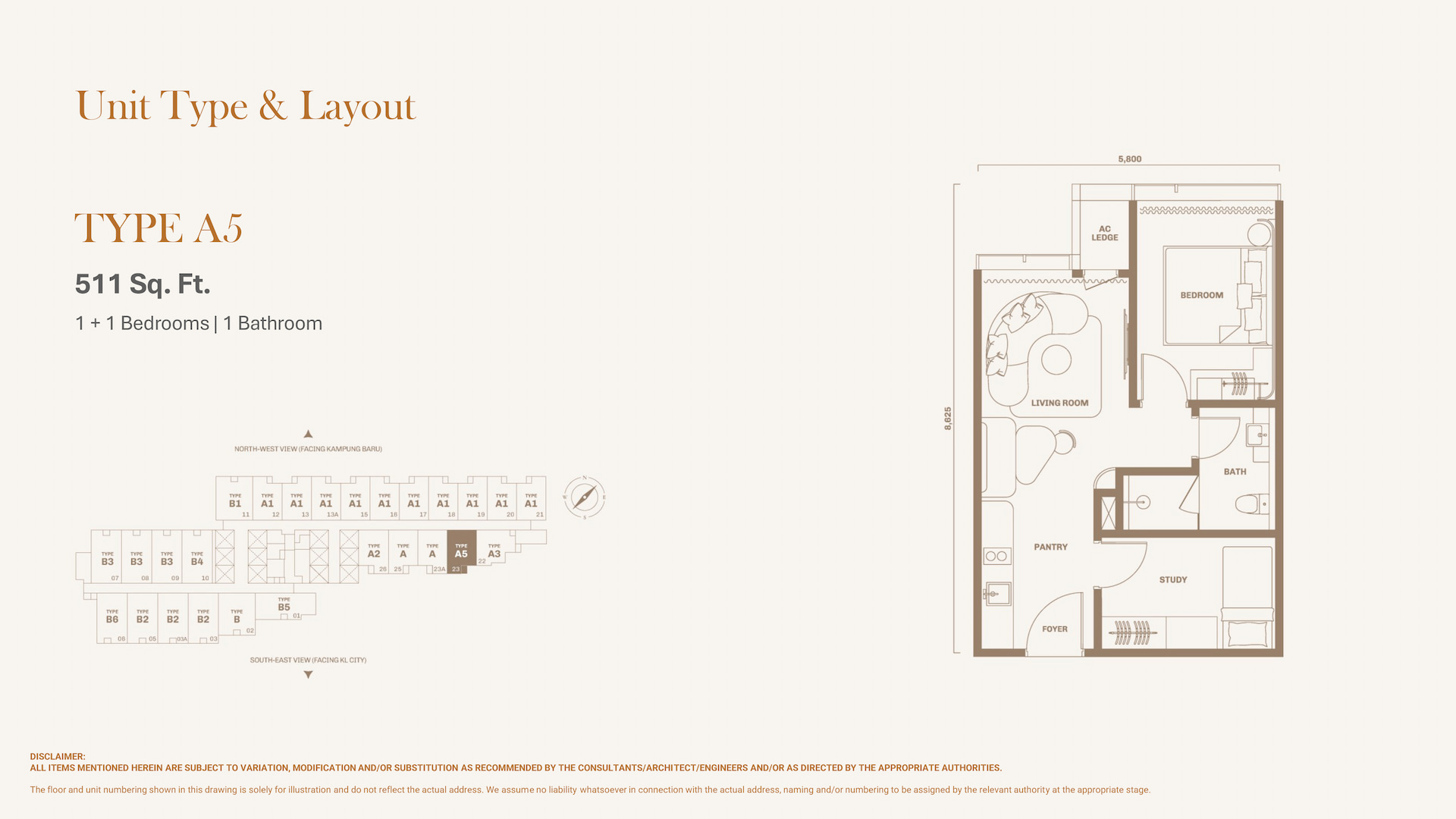 Type A5 Floor Plan